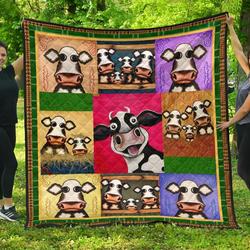 Quilt Blanket For Cow Lovers 09 Dhc02012043Td and Home Decor