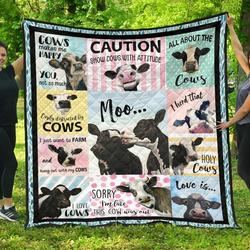 Quilt Blanket For Cow Lovers 10 Dhc02012045Td and Home Decor