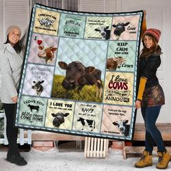 Quilt Blanket For Cow Lovers 13 Dhc131234Dd and Home Decor