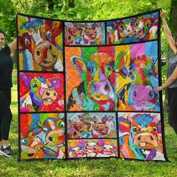 Quilt Blanket For Cow Lovers 18 Dhc02012055Td and Home Decor