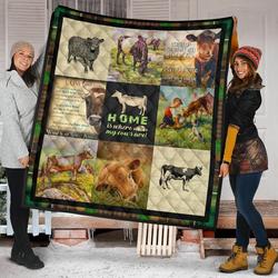Quilt Blanket For Cow Lovers 19 Dhc02012027Td and Home Decor