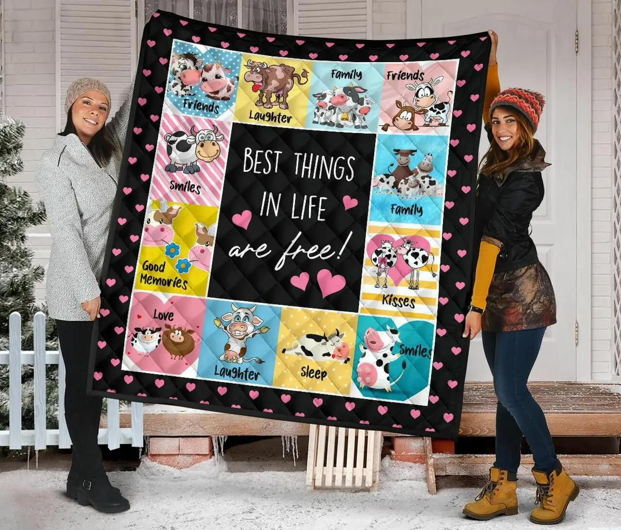 Quilt Blanket For Cow Lovers 20 Dhc02012026Td and Home Decor