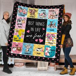 Quilt Blanket For Cow Lovers 20 Dhc02012026Td and Home Decor