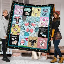 Quilt Blanket For Cow Lovers 21 Dhc02012025Td and Home Decor
