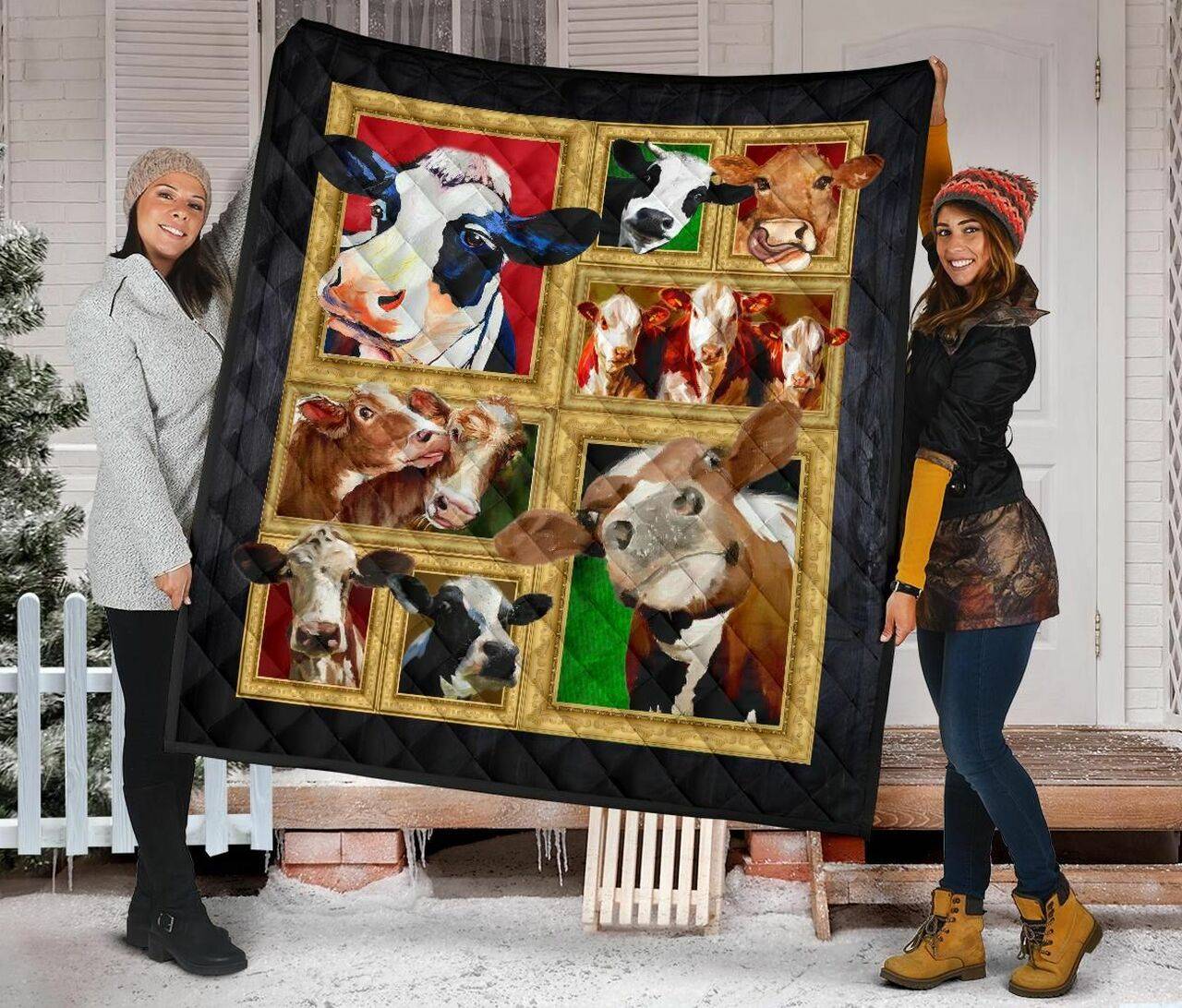 Quilt Blanket For Cow Lovers 22 Dhc02012024Td and Home Decor