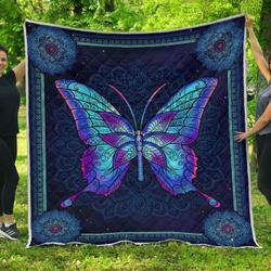 Quilt Butterfly Mandala Art and Home Decor