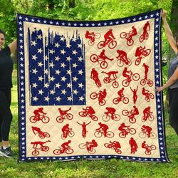 Quilt  Cyclist Flag  Quilt and Home Decor