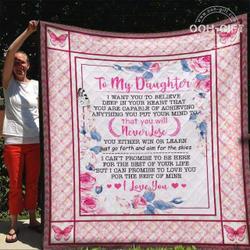 Quilt  Daughter  Never Lose I Love You  Quilt and Home Decor
