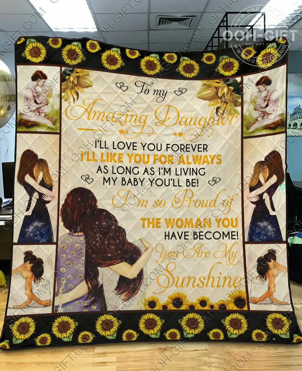 Quilt Daughter You Are My Sunshine 01 Quilt and Home Decor
