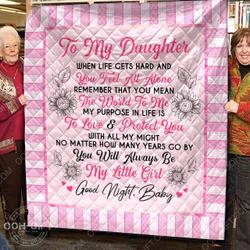 Quilt  Daughter  You Will Always Be My Litle Girl  Quilt and Home Decor