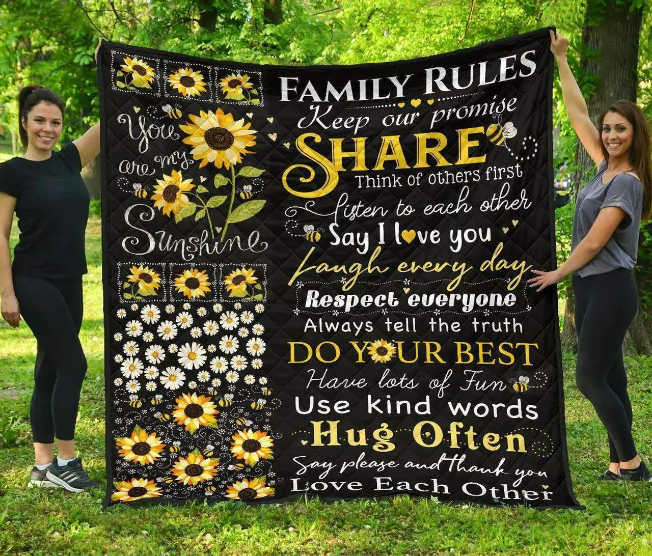 Quilt Family Rules Quilt and Home Decor
