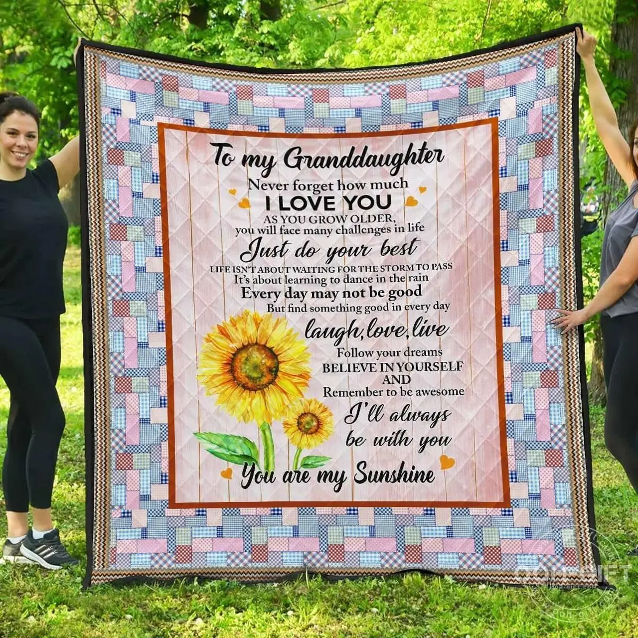 Quilt Granddaughter Never Forget How Much I Love You Quilt and Home Decor
