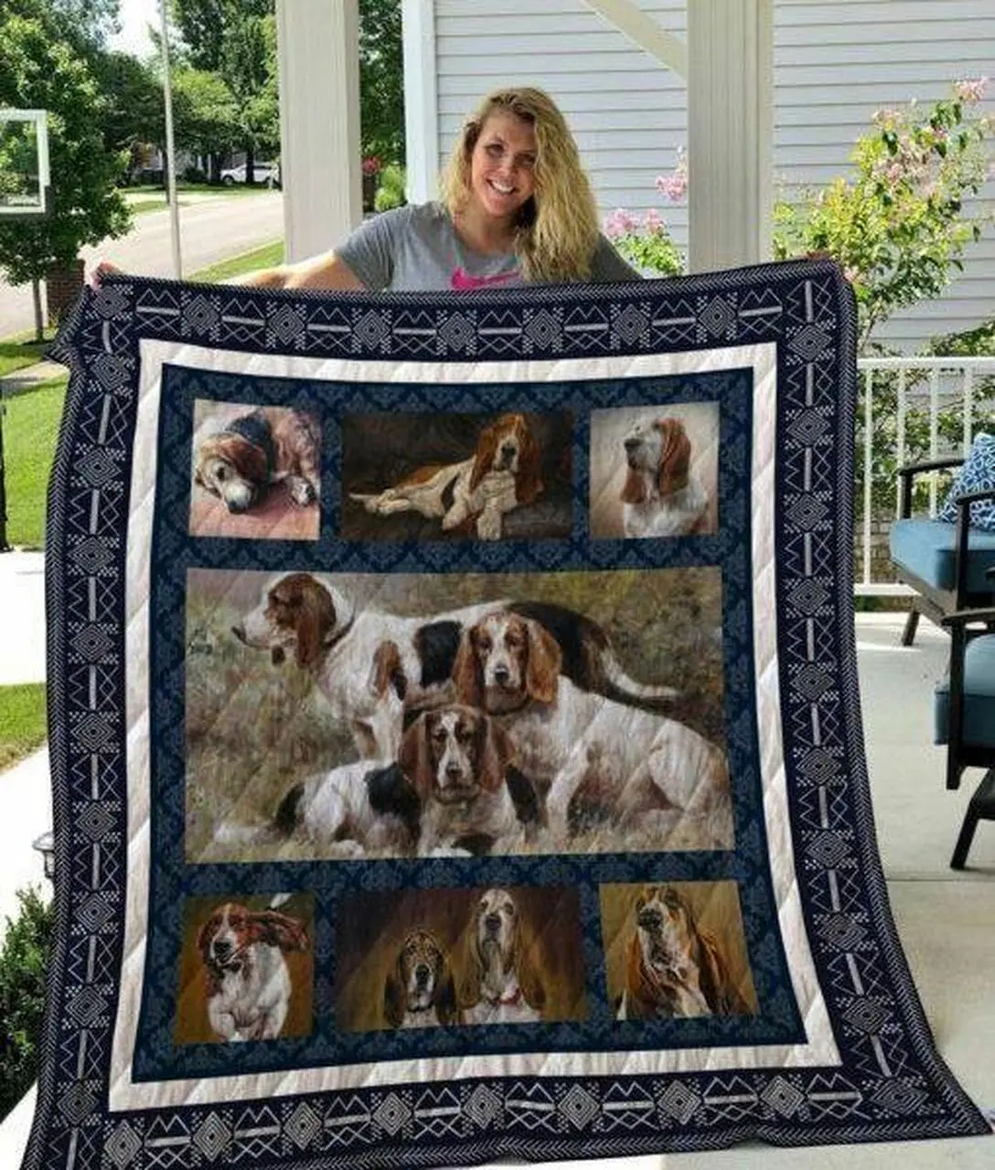 Quilt Qui15001 Basset Hound and Home Decor