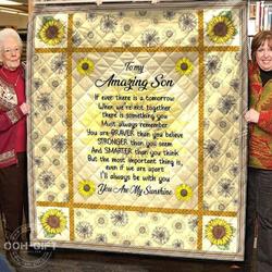 Quilt  Son  Amazing Daughter  ILl Always Be With You  Quilt and Home Decor