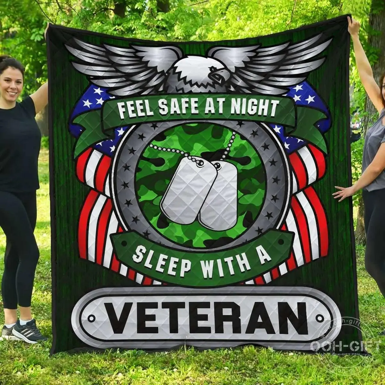 Quilt Veteran Feel Safe At Night Sleep With A Veteran Quilt and Home Decor