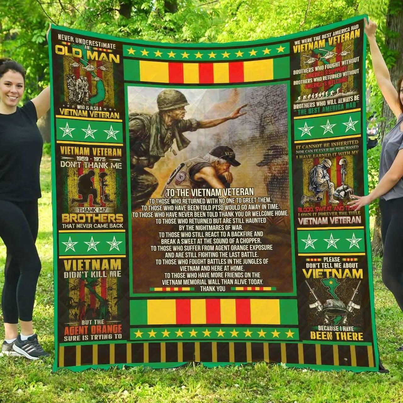 Quilt Vietnam Veteran To The Vietnam Veteran Thank You Quilt and Home Decor