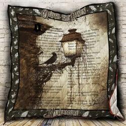 Quoth The Raven Cl2100418Mdq Quilt Blanket and Home Decor
