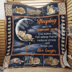 Rabbit Cl15100300Mdq Quilt Blanket and Home Decor