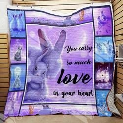 Rabbit Cl15100302Mdq Quilt Blanket and Home Decor
