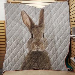 Rabbit  Colorful Throw Quilt Blanket and Home Decor