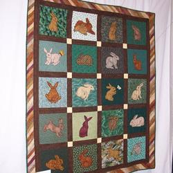 Rabbit Galore Quilt Tdhah and Home Decor