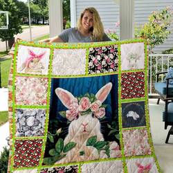 Rabbit Quilt Blanket Dhc1501448Vt and Home Decor