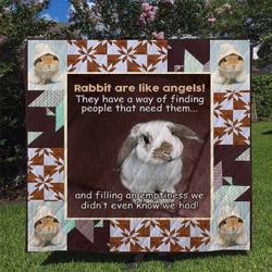 Rabbit Quilt Blanket Dhc170120780Td and Home Decor