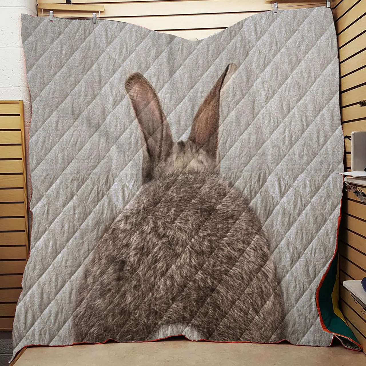 Rabbit Tail Colorful Throw Quilt Blanket and Home Decor