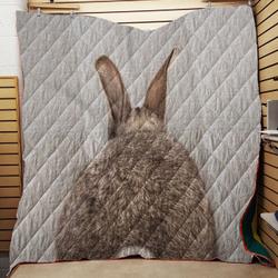Rabbit Tail  Colorful Throw Quilt Blanket and Home Decor