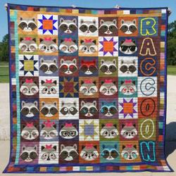 Raccoon Quilt Blanket  Quilt and Home Decor