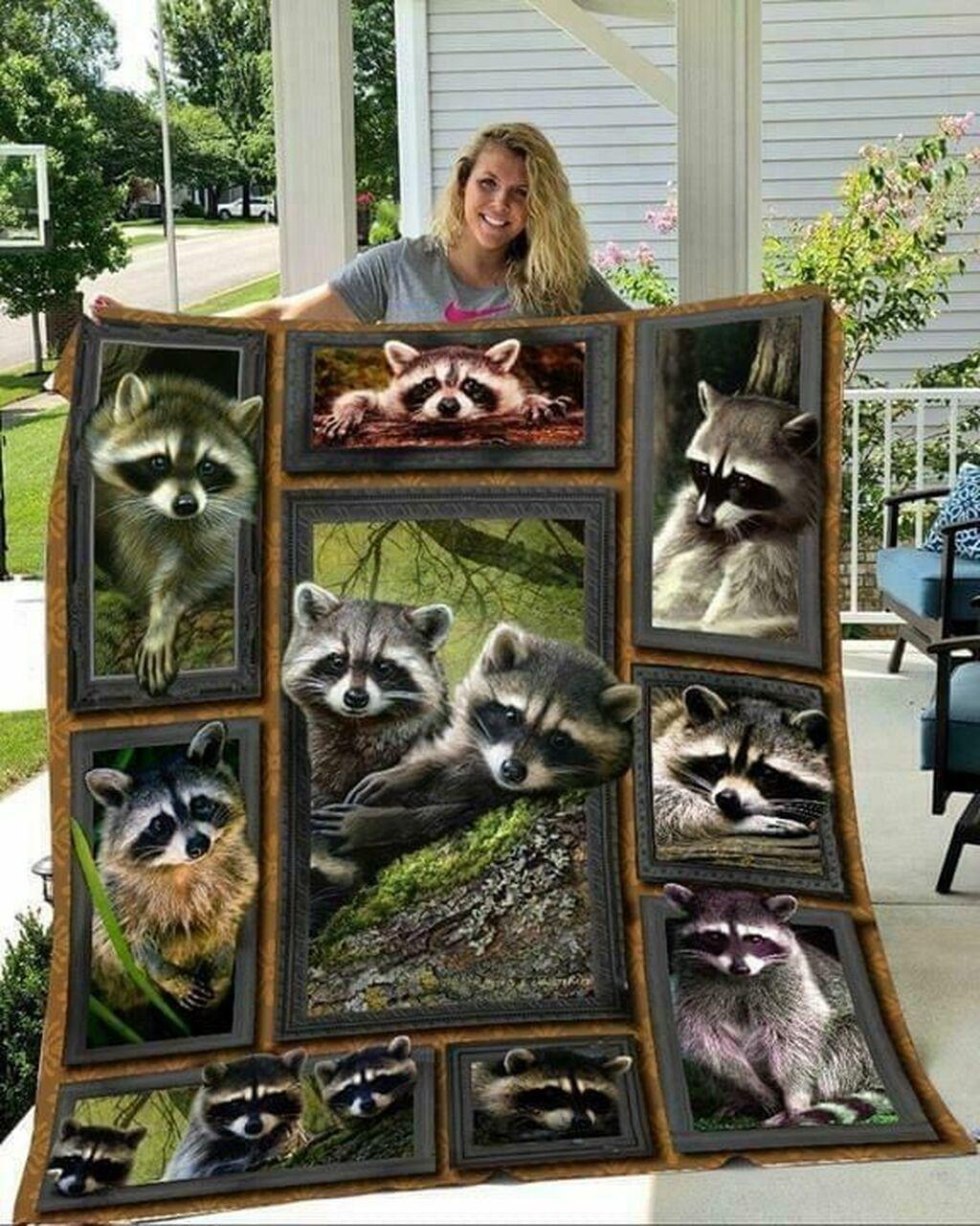Raccoon Quilt Tdhfm and Home Decor