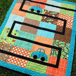 Race Track Clp250662 Quilt Blanket and Home Decor