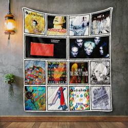 Radiohead Album Covers Quilt Blanket and Home Decor