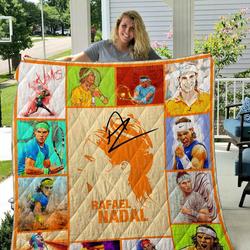 Rafael Nadal Quilt Blanket 02 and Home Decor