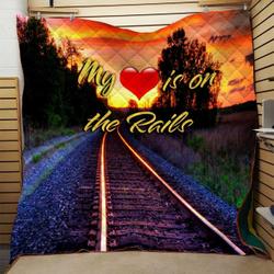Railroad Quilt Blanket Dhc0910585Vt and Home Decor