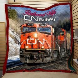 Railroad Quilt Blanket Dhc0910592Vt and Home Decor