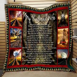 Railroad Quilt Blanket Dhc0910615Vt and Home Decor
