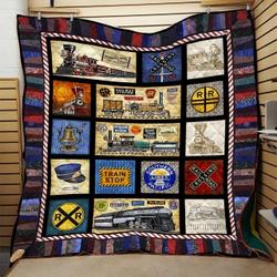 Railroad Quilt Blanket Dhc0910696Vt and Home Decor