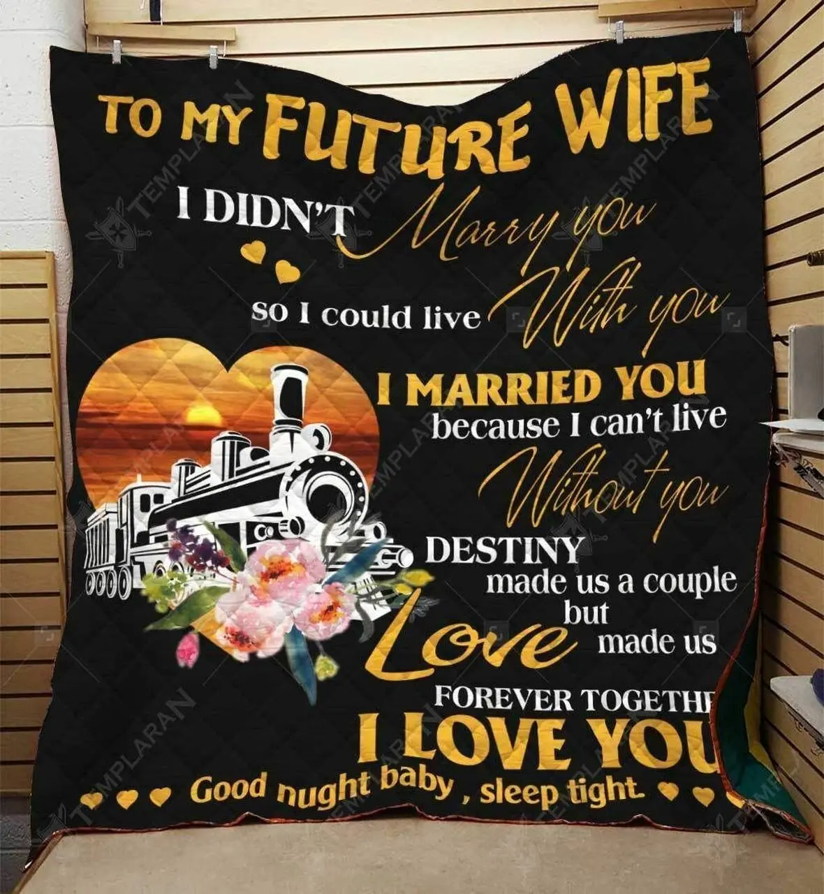 Railroaders Wife Quilt Tdhjf and Home Decor