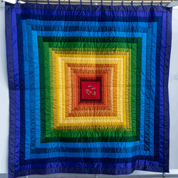 Rainbow Quilt Tdhib and Home Decor