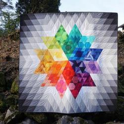Rainbow Star Quilt Tdhhq and Home Decor