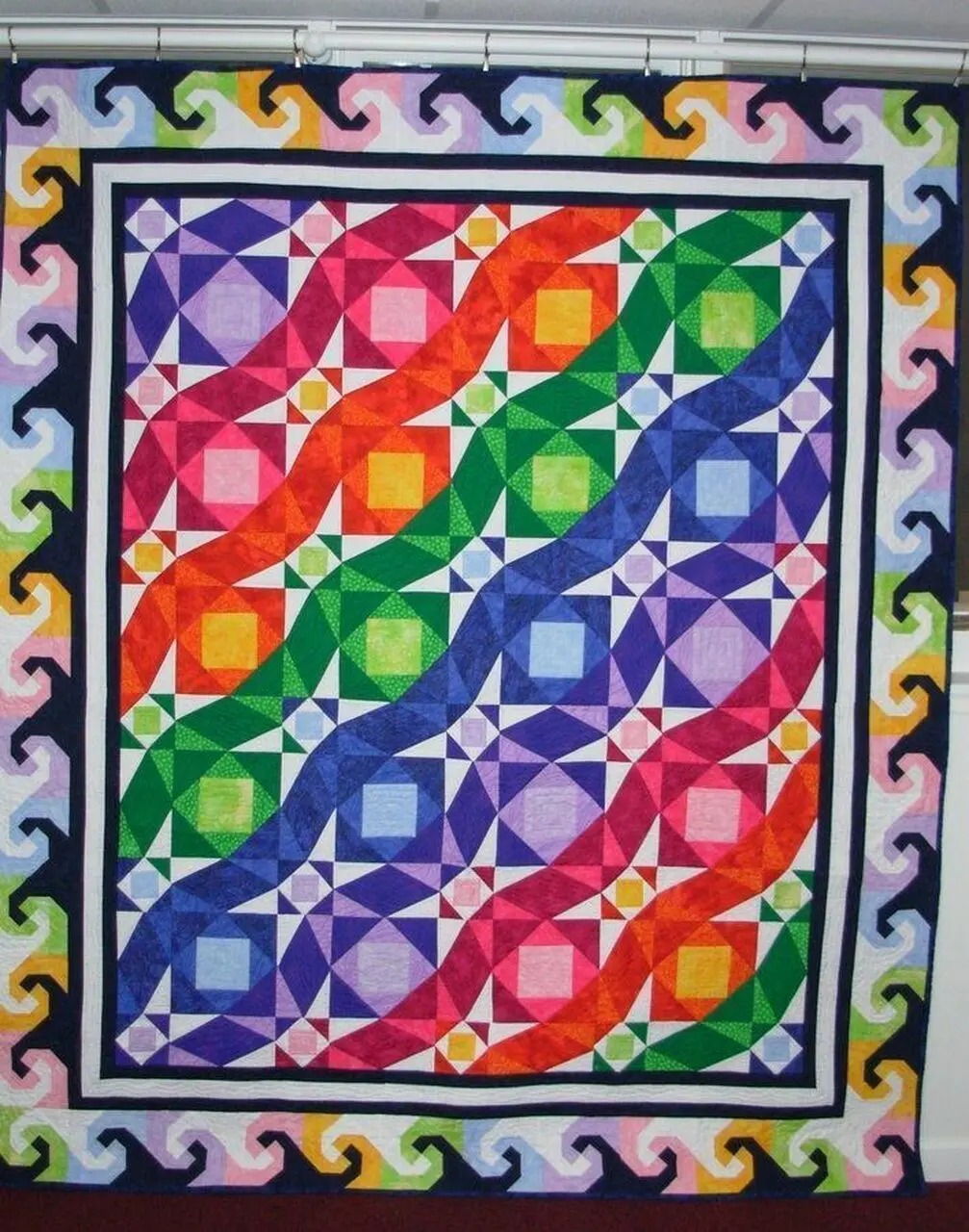 Rainbow Storm Quilt Tdhye and Home Decor