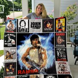 Rambo Quilt Blanket For Fans Ver 17 1 and Home Decor