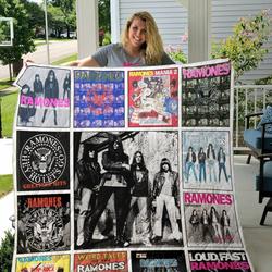Ramones Compilations Albums Quilt Blanket 02 and Home Decor