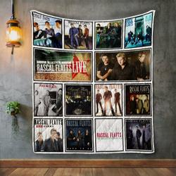 Rascal Flatts Album Covers Quilt Blanket and Home Decor