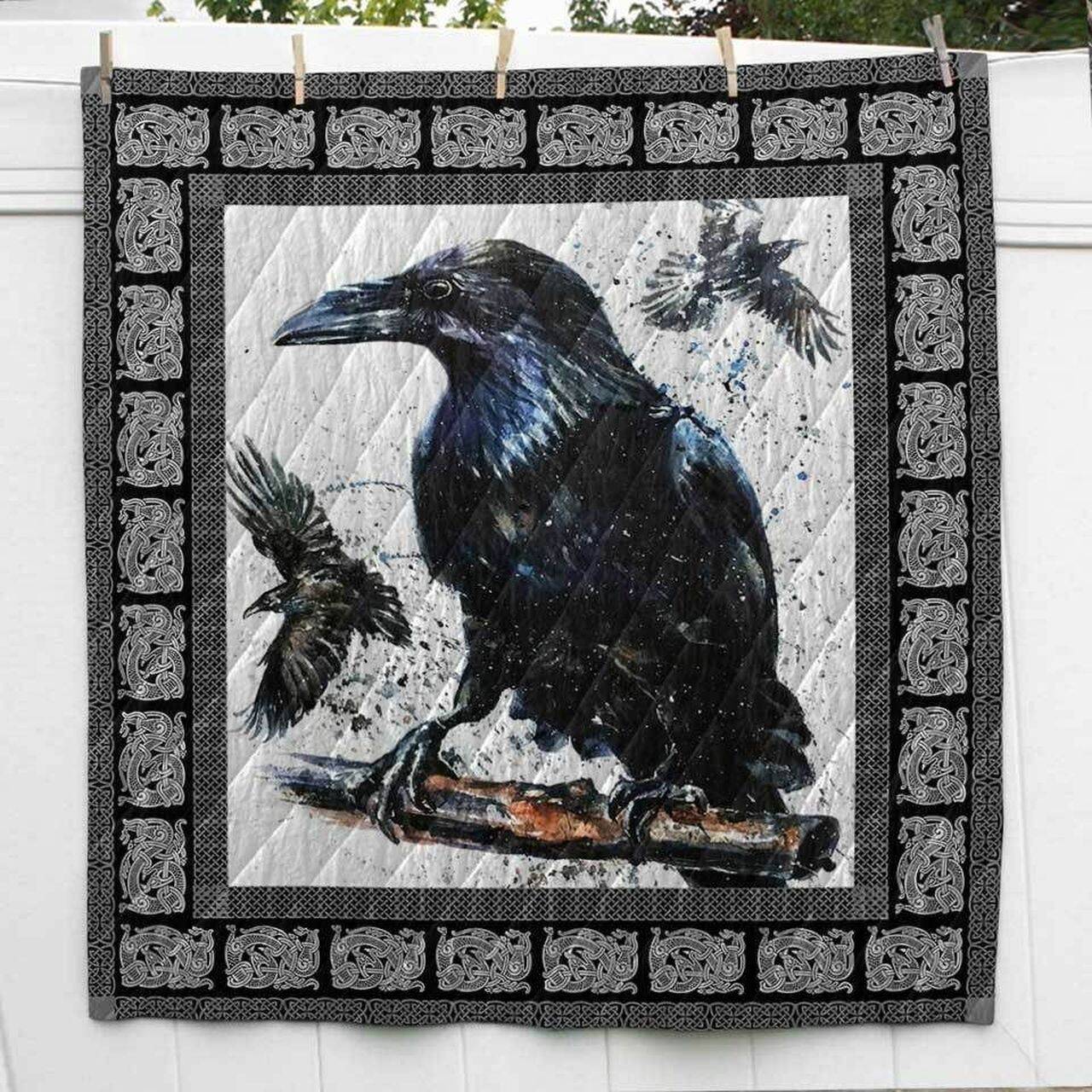 Raven Viking Cl2100424Mdq Quilt Blanket and Home Decor
