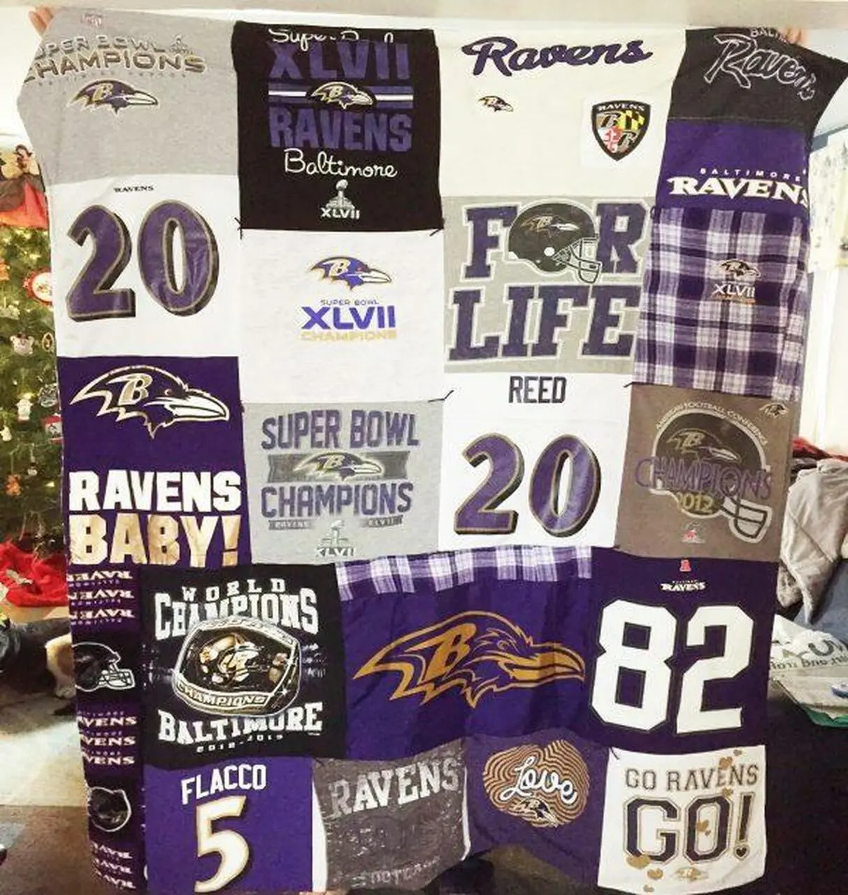 Ravens Quilt Blanket Bn14 Quilt and Home Decor