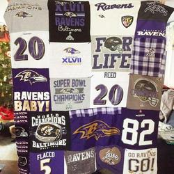 Ravens Quilt Blanket Bn14  Quilt and Home Decor
