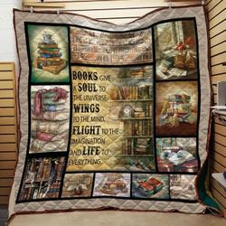 Reading Book Give A Soul Quilt Blanket Dhc04011938Dd and Home Decor