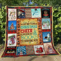 Reading Check Out Books Quilt Blanket Dhc04012031Dd and Home Decor
